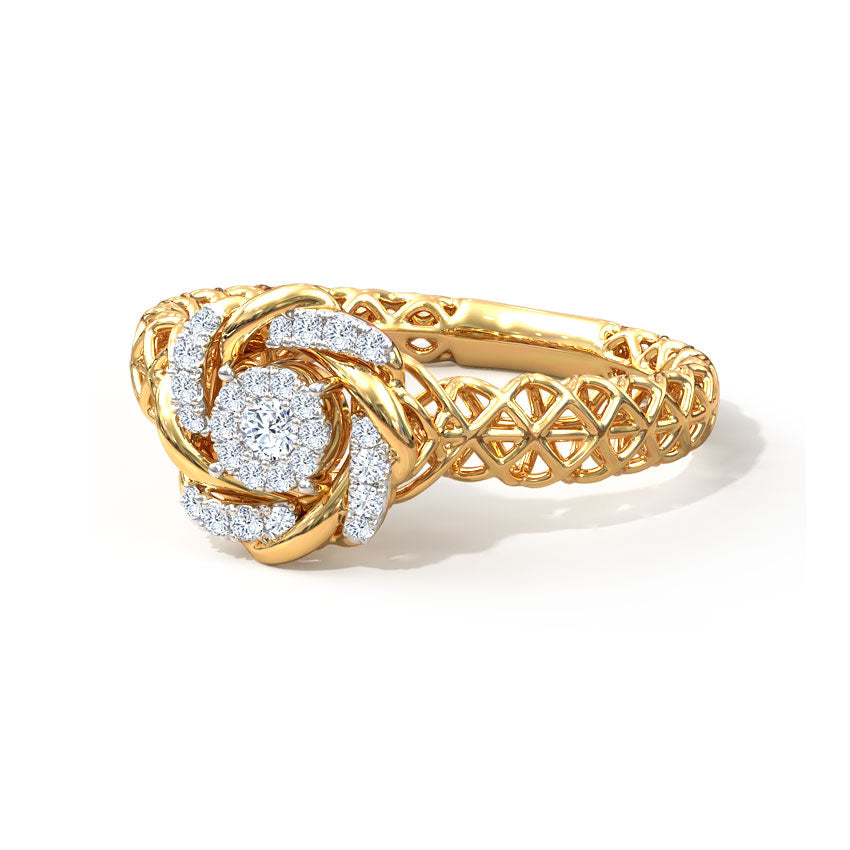 Twist Harmony Diamond Ring