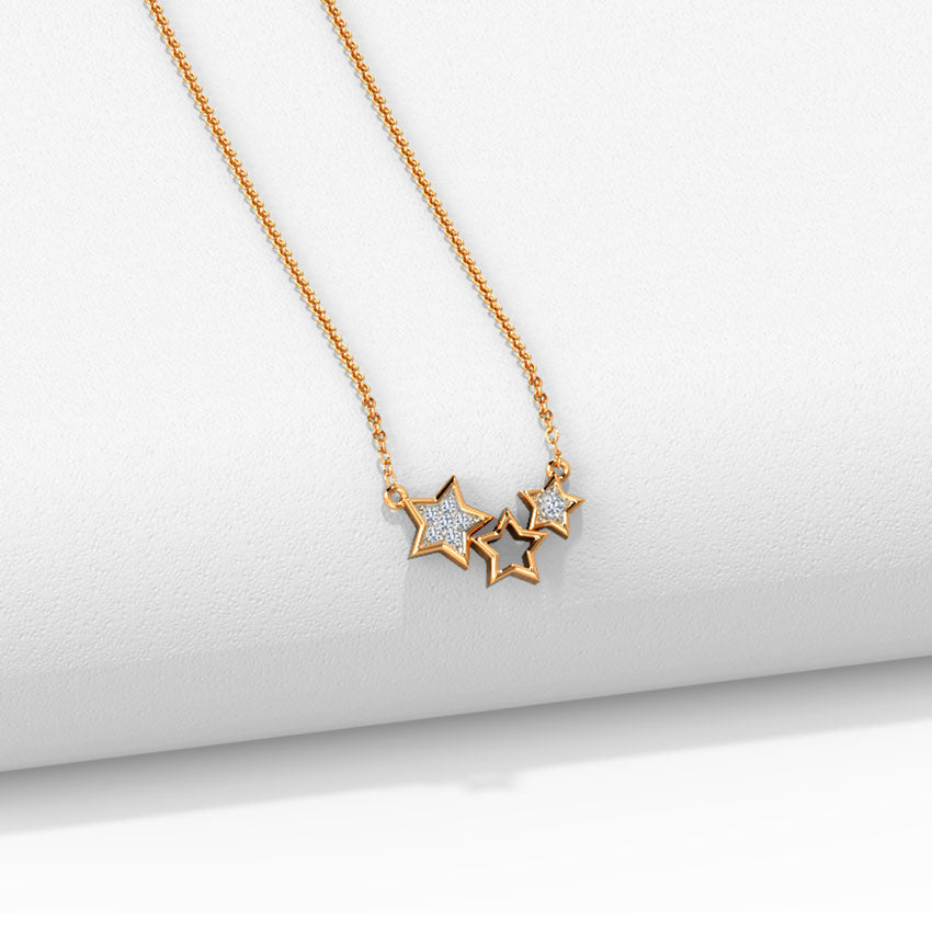 Kylie Glinting Stars Diamond Necklace