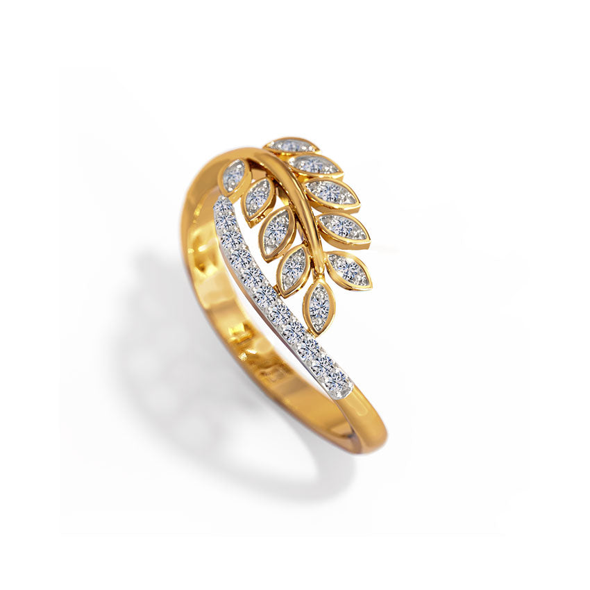 Luminous Vine Diamond Ring