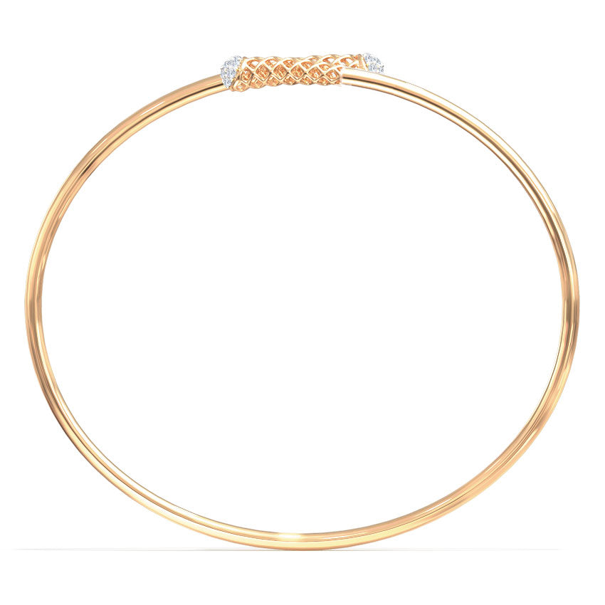 Serena Braid Cluster Diamond Bracelet