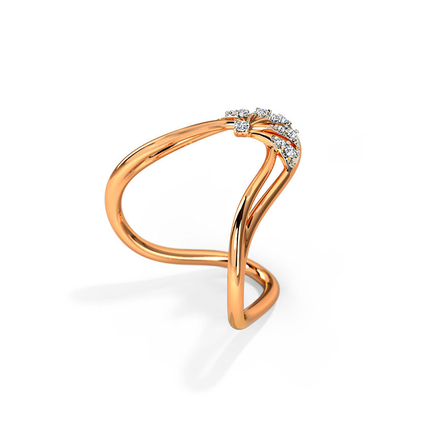 Sparking Diamond Vanki Ring
