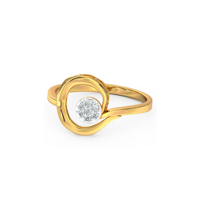 Regal Whirl Diamond Ring