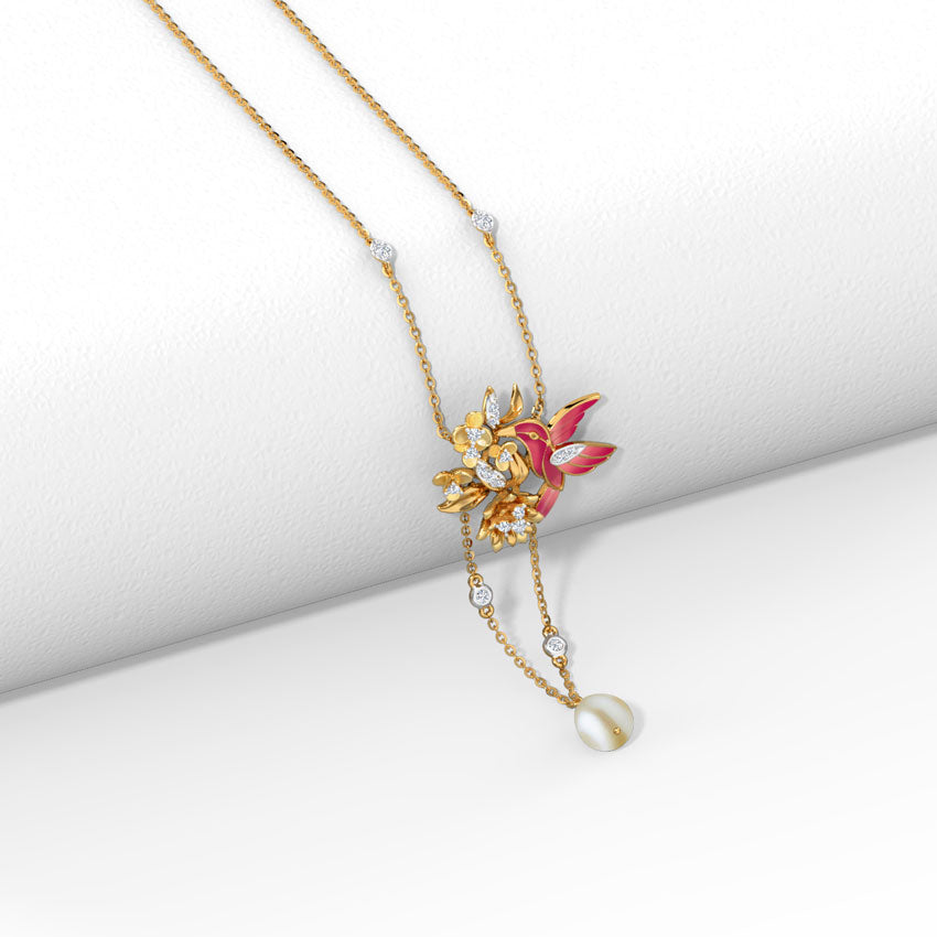 Glorious Wings Diamond Necklace