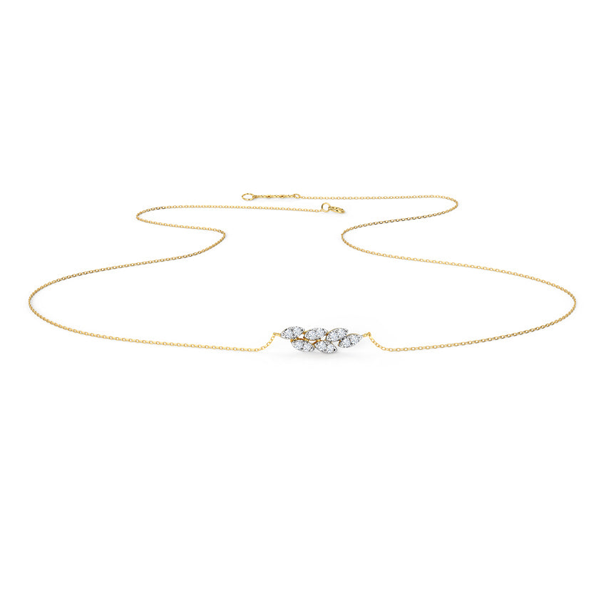 Petals Cluster Diamond Necklace