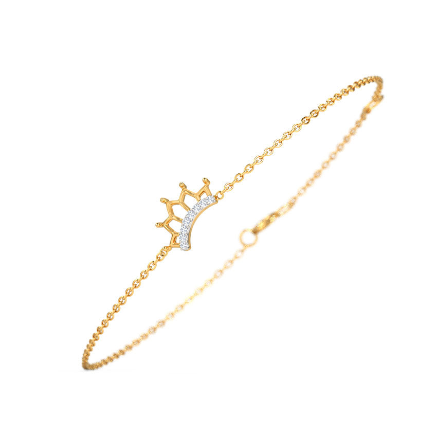 Tiara Crown Kids' Diamond Bracelet