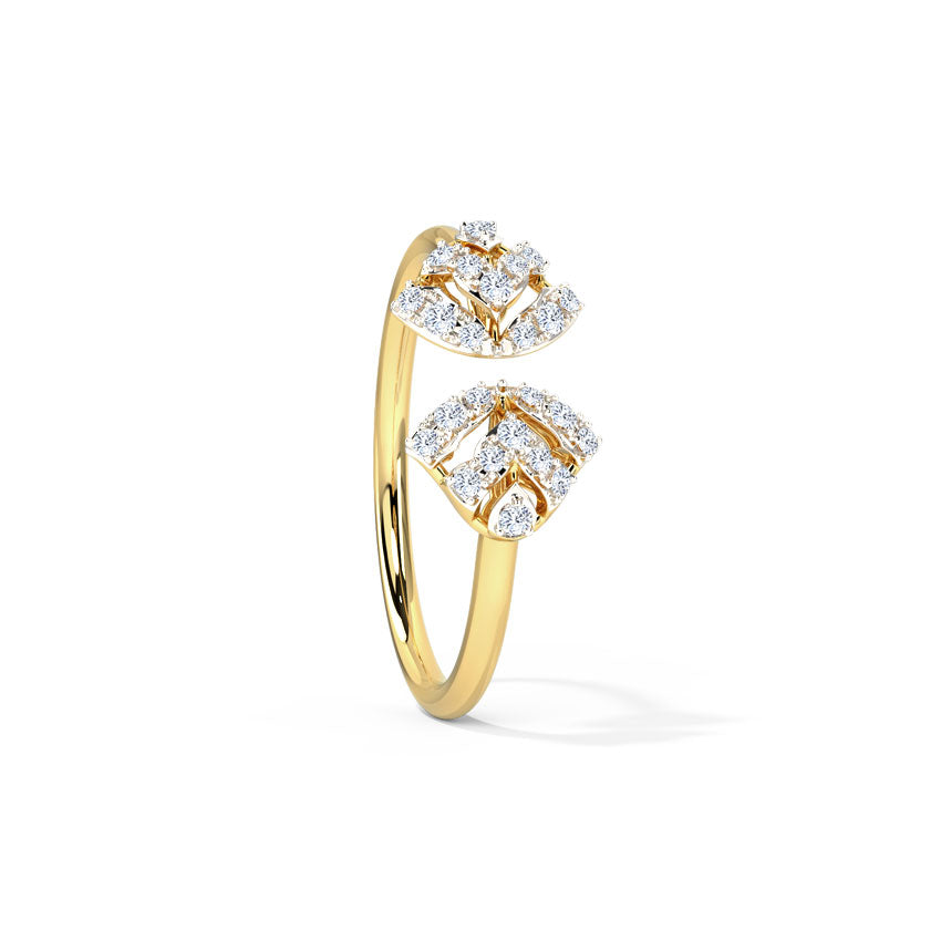 Duo Flare Diamond Ring