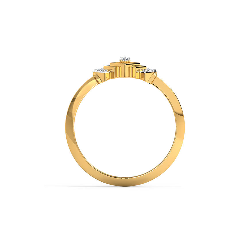 Radiant Harmony Diamond Ring