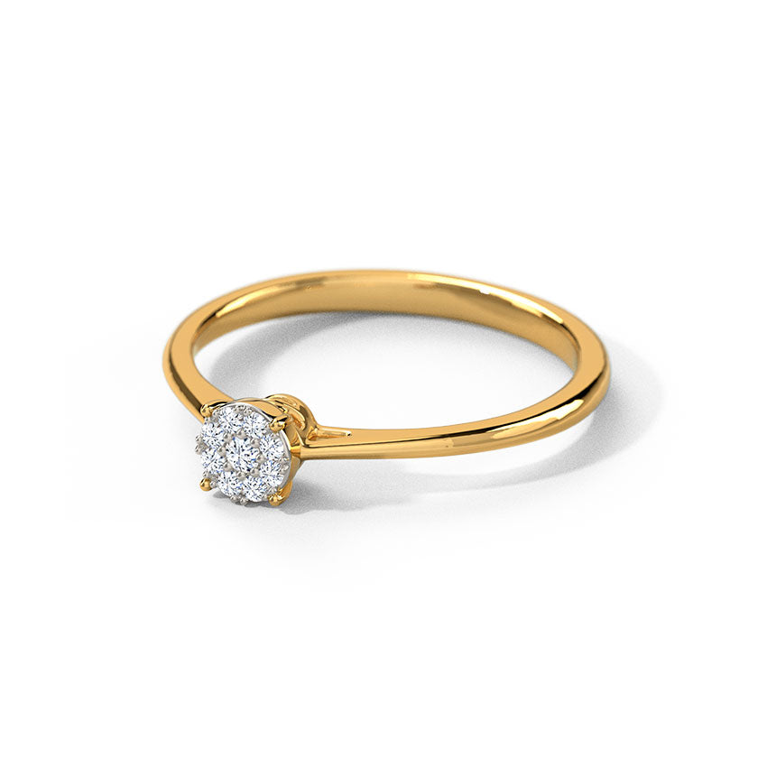 Graceful Quad Diamond Ring