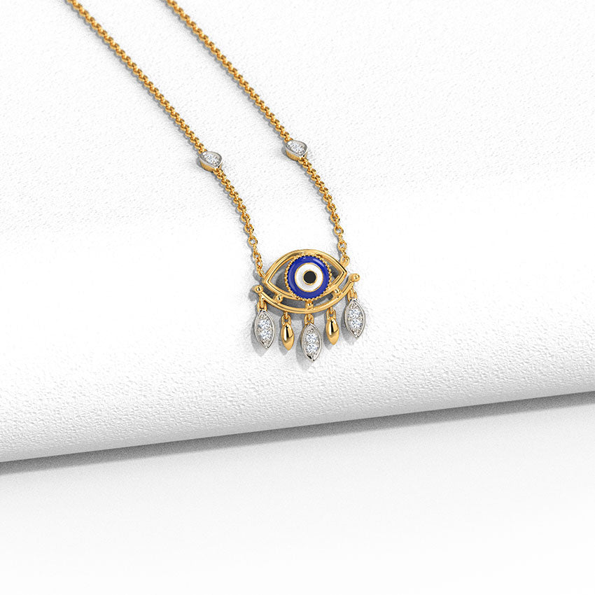 Divine Evil Eye Diamond Necklace