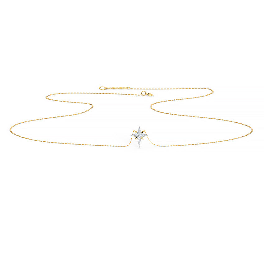 Northern Diamond Star Necklace