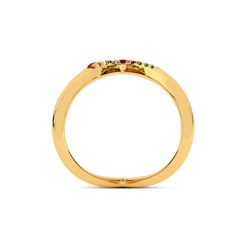 Hue Arch Navratna Vanki Ring