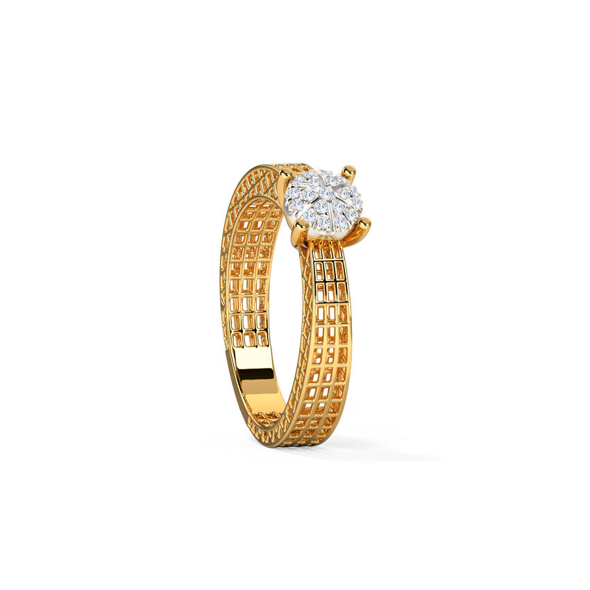 Lattice Spark Diamond Ring