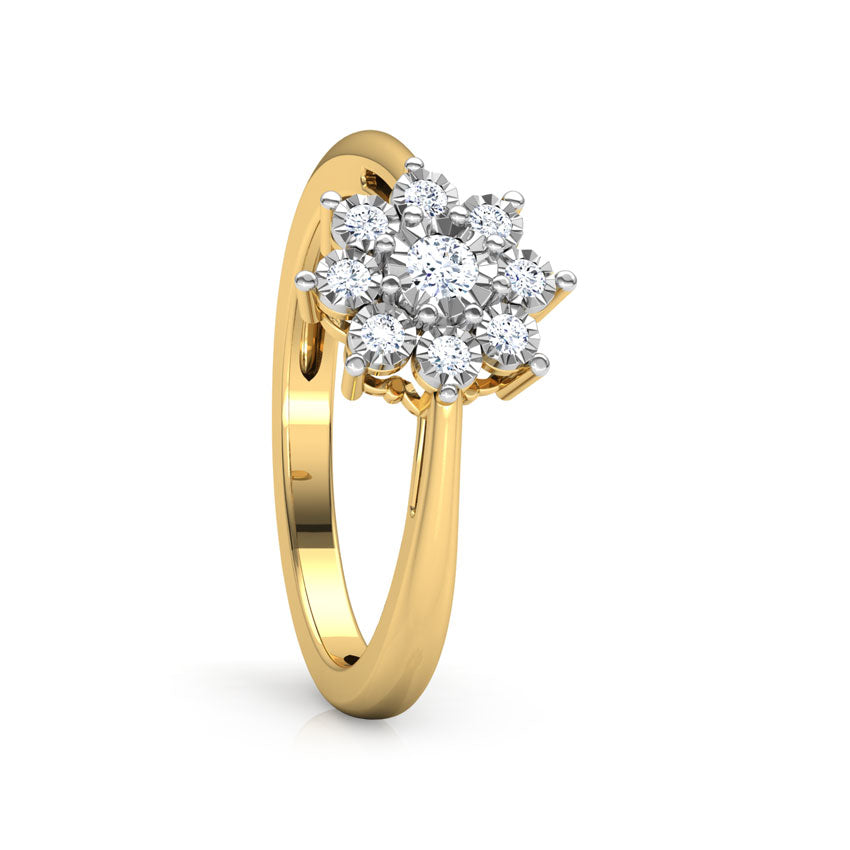 Radiant Cluster Diamond Ring
