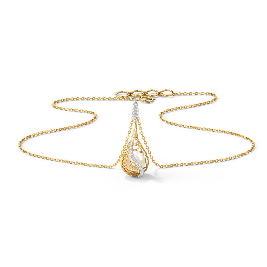 Jisha Ornate Pearl Necklace