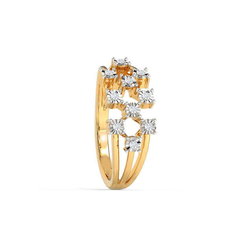 Radiant Scattered Miracle Diamond Band