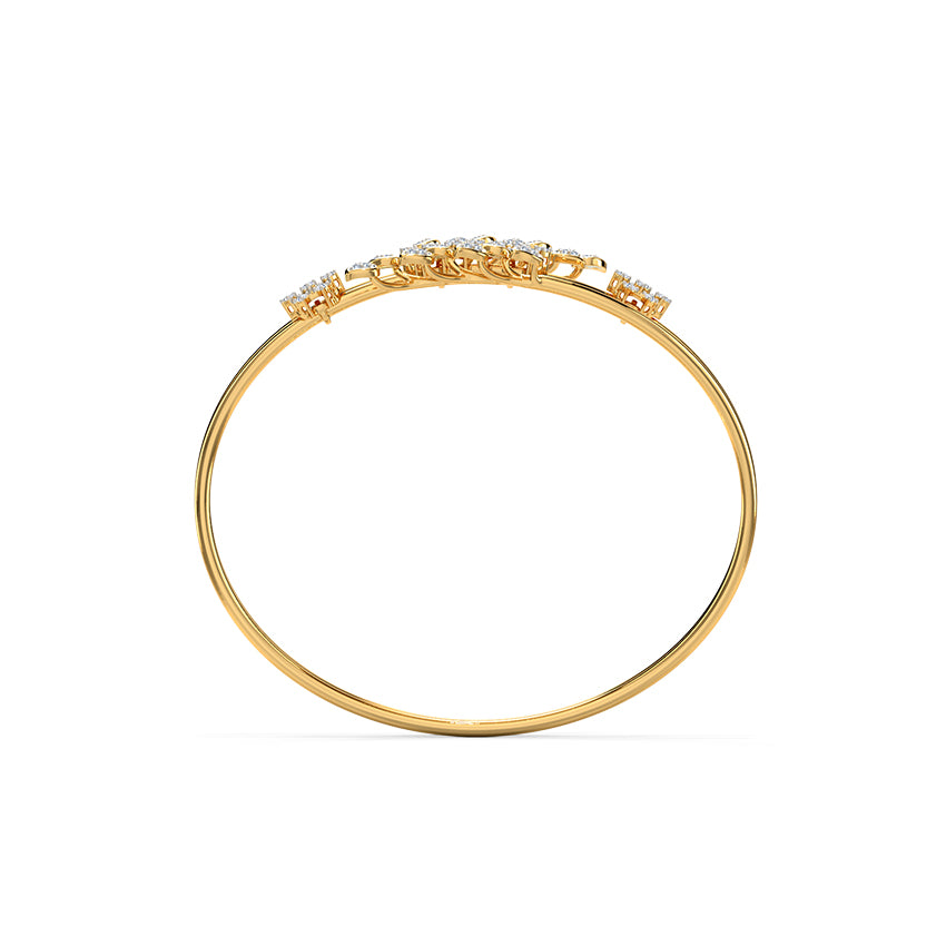 Soraya Floral Spiral Diamond Bracelet