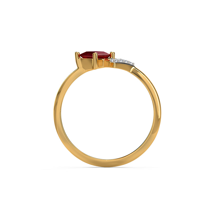 Glinty Pair Gemstone Ring