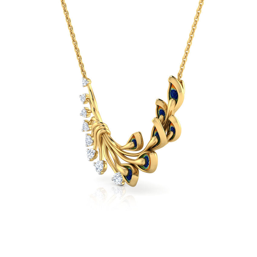 Royalty Peacock Diamond Necklace