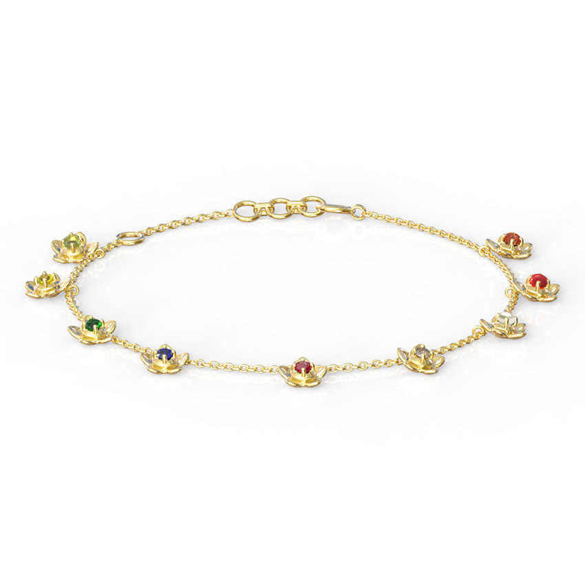 Vanya Navratna Gemstone Bracelet
