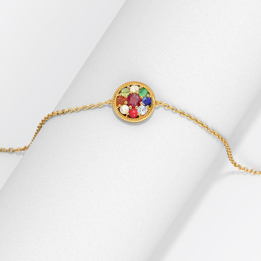 Ishira Navratna Gemstone Bracelet