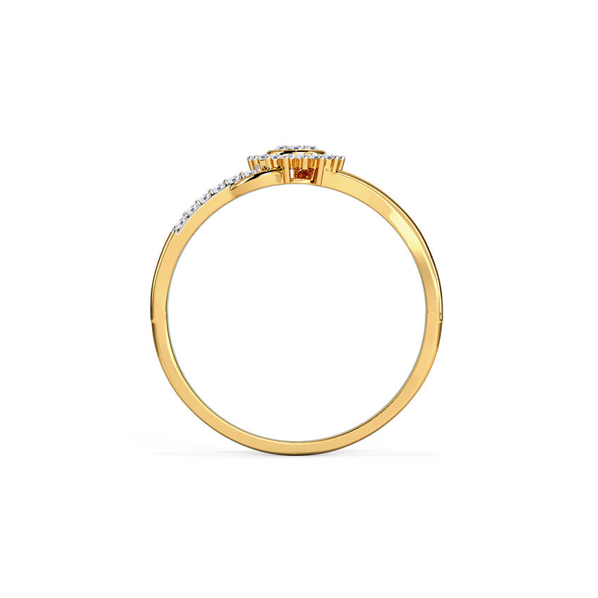 Radiant Crest Diamond Ring