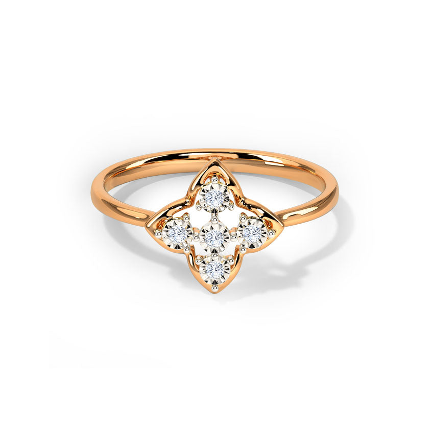 Rose Glow Diamond Ring