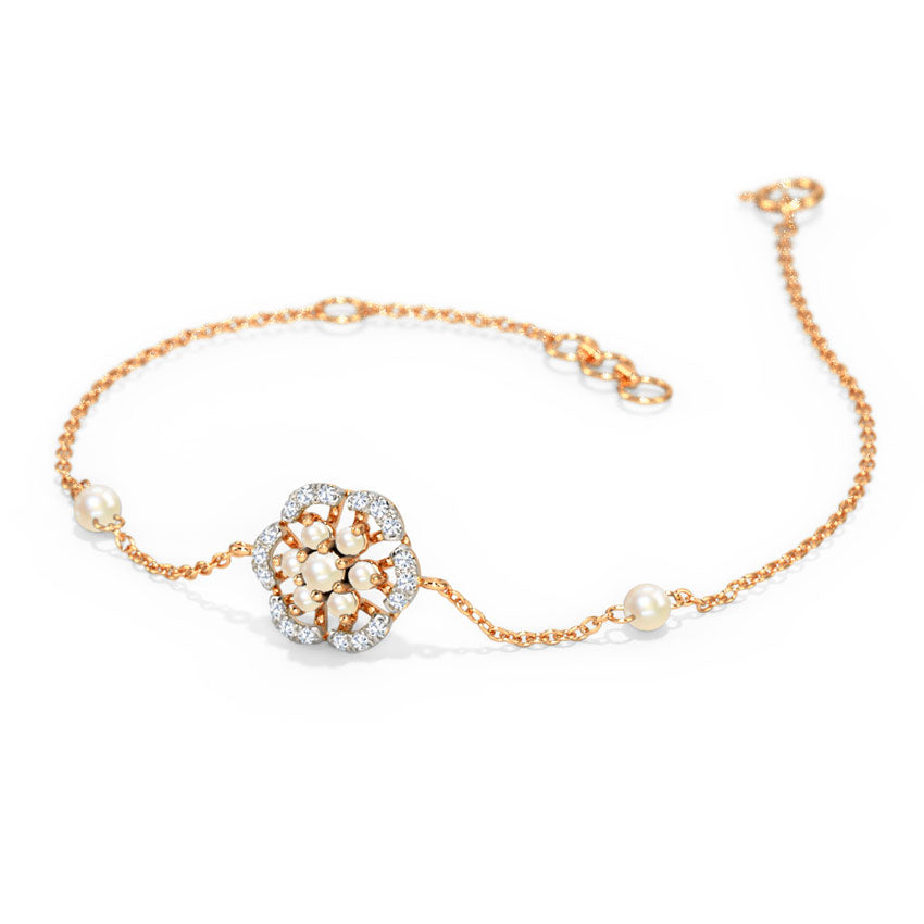 Elara Flora Pearl Bracelet