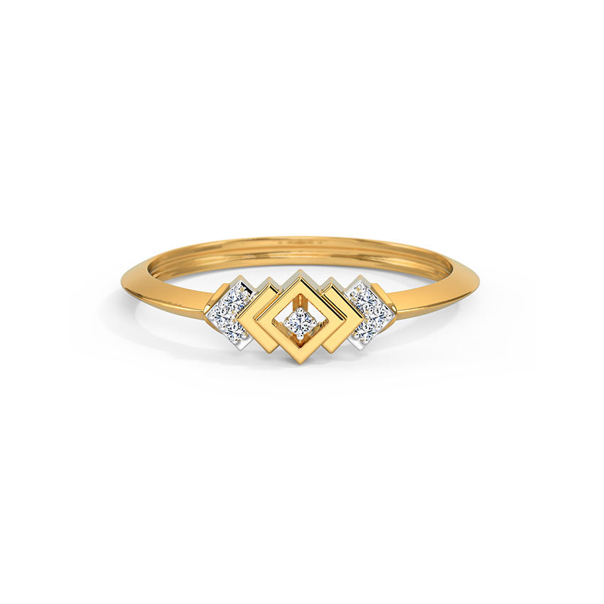 Radiant Harmony Diamond Ring