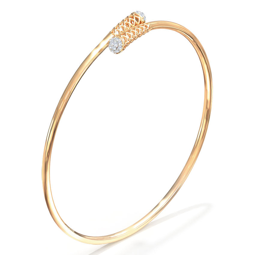 Serena Braid Cluster Diamond Bracelet