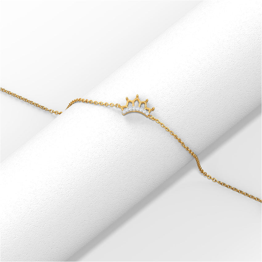 Tiara Crown Kids' Diamond Bracelet