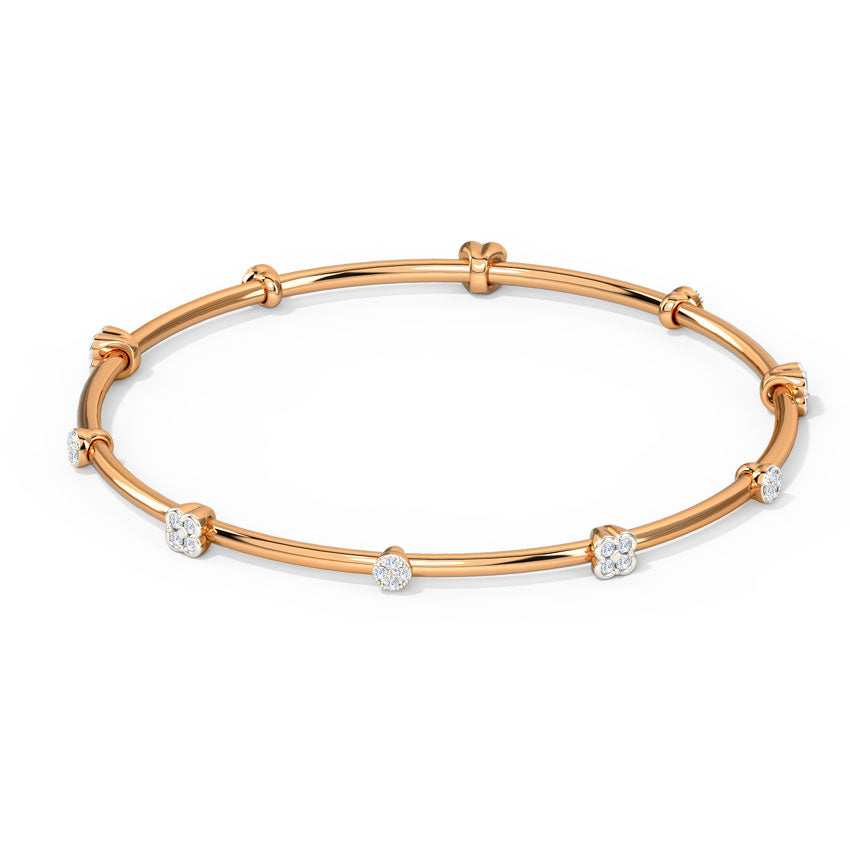 Rosetta Clover Diamond Bangle