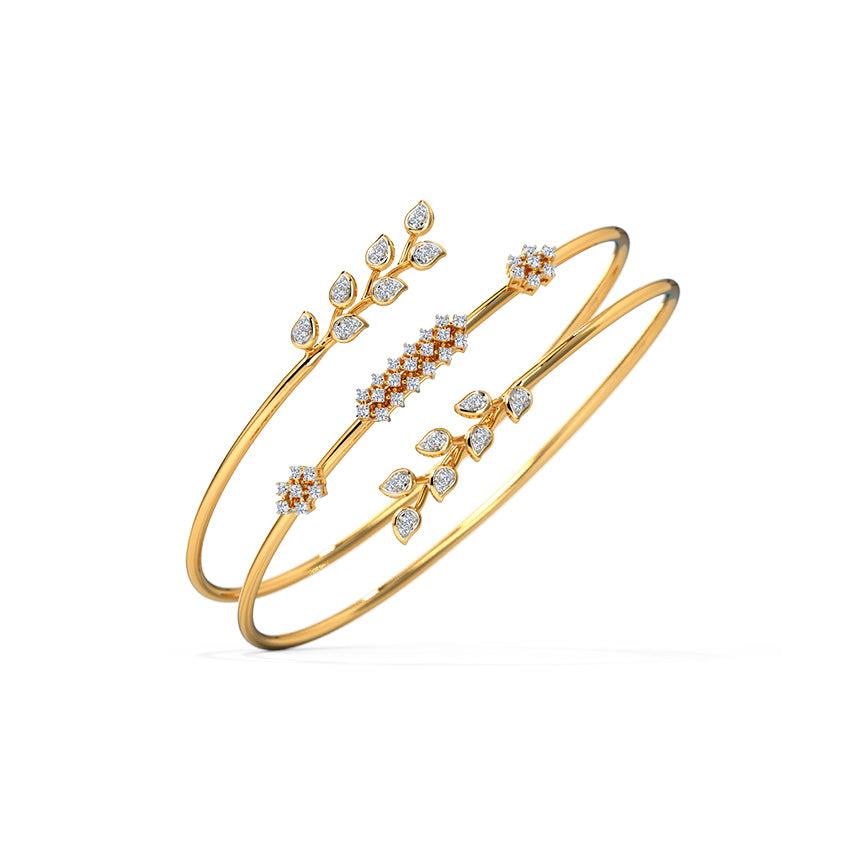 Soraya Floral Spiral Diamond Bracelet