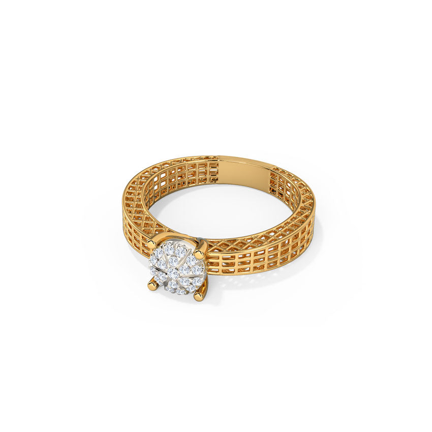 Lattice Spark Diamond Ring