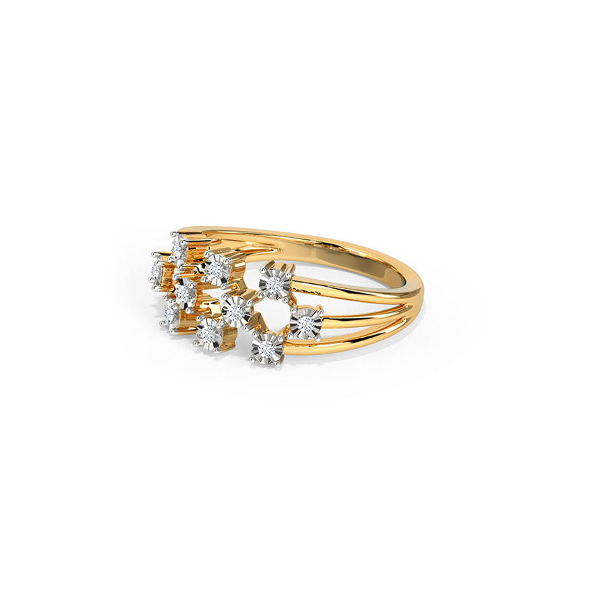 Radiant Scattered Miracle Diamond Band