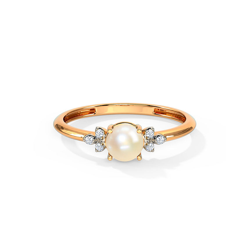 Luminous Pearl Diamond Ring