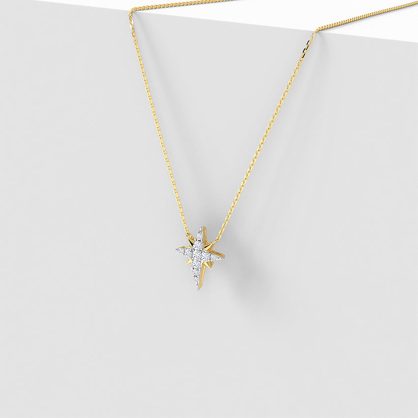 Northern Diamond Star Necklace