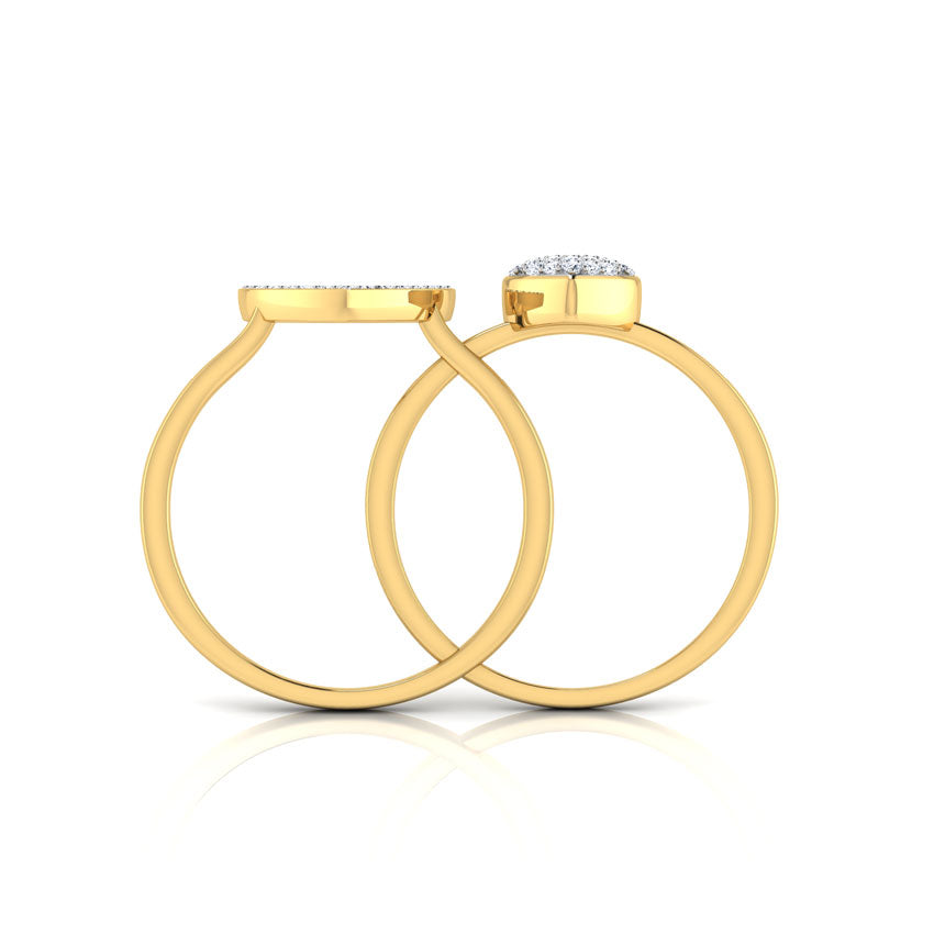 Tyra Heart Ripple 3 in 1 Diamond Ring