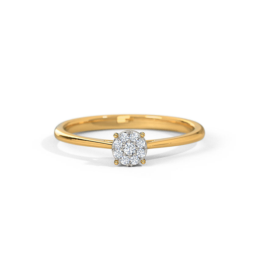 Graceful Quad Diamond Ring