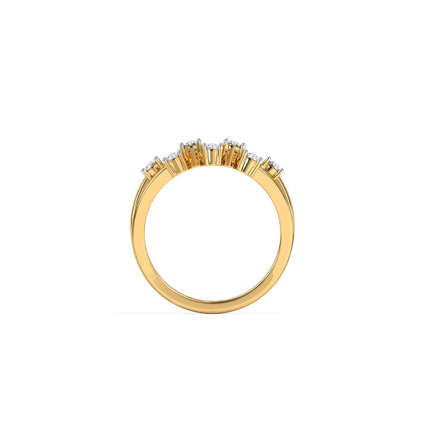 Radiant Scattered Miracle Diamond Band