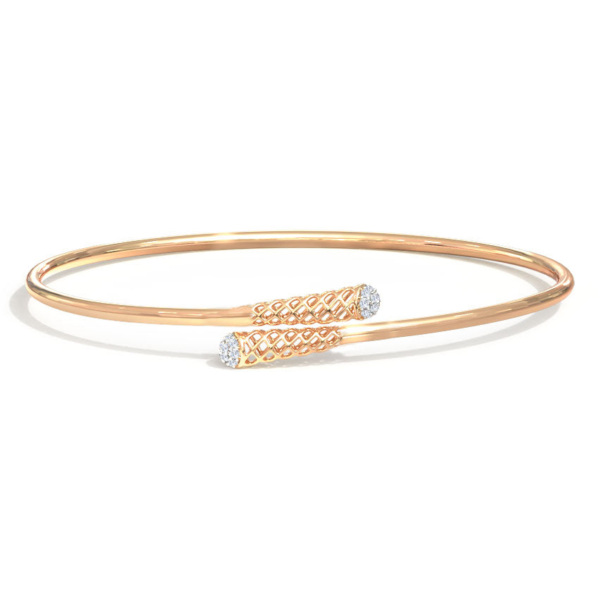 Serena Braid Cluster Diamond Bracelet