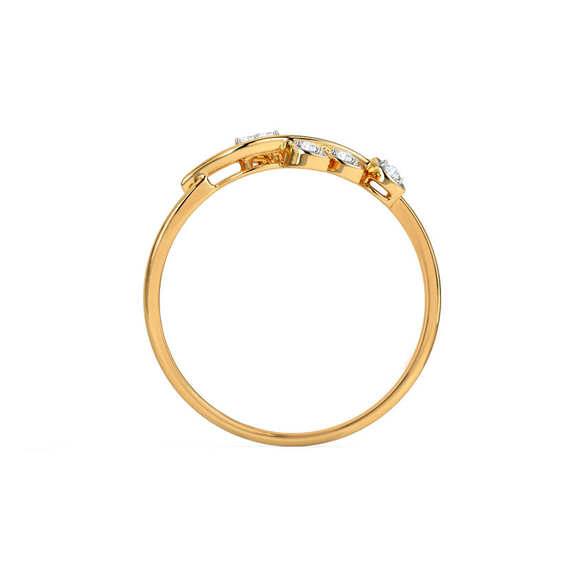 Classic Leaves Diamond Ring