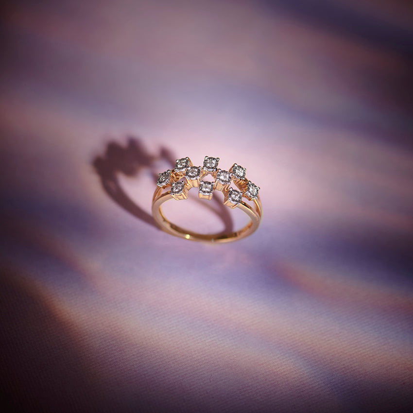 Radiant Scattered Miracle Diamond Band