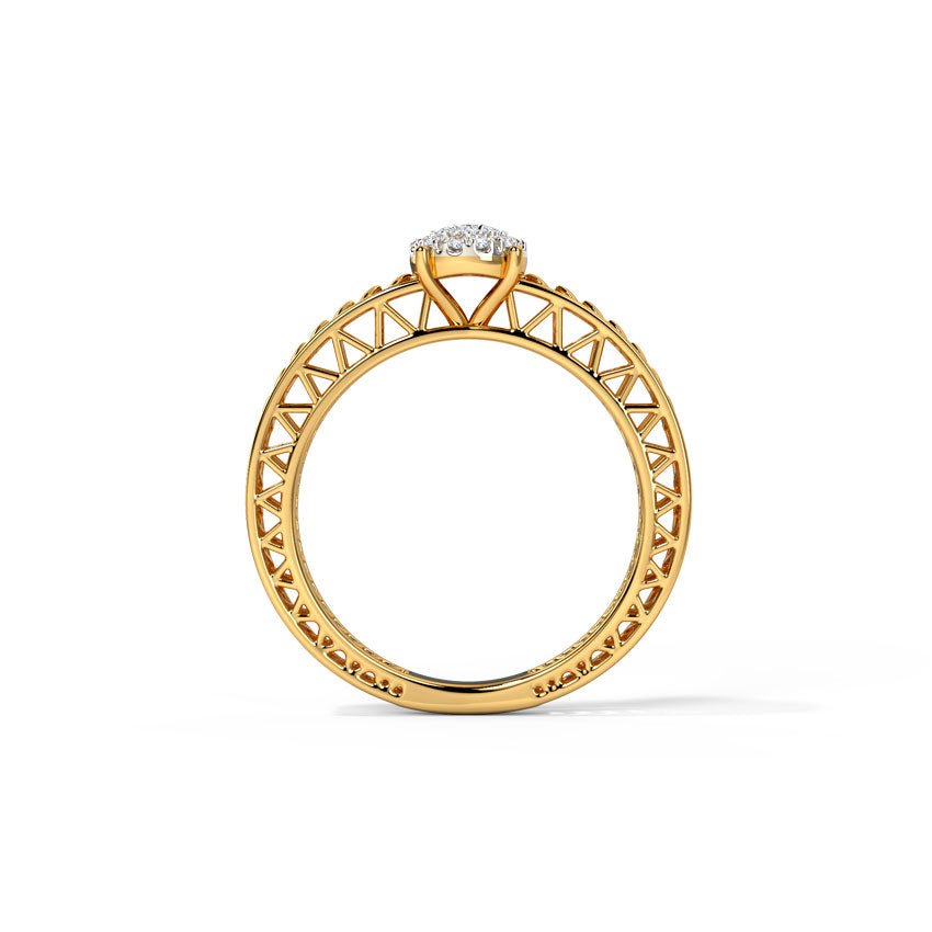 Radiant Weave Diamond Ring