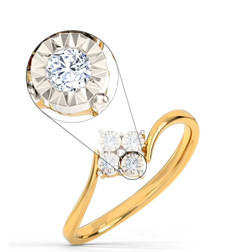 Ethereal Quad Miracle Diamond Ring