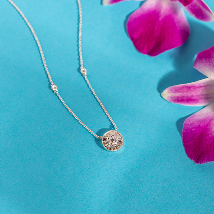 Circle of Bloom Diamond Necklace