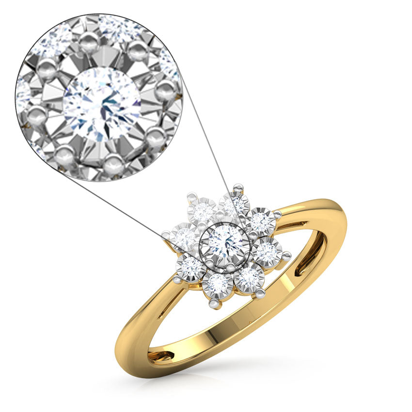 Radiant Cluster Diamond Ring