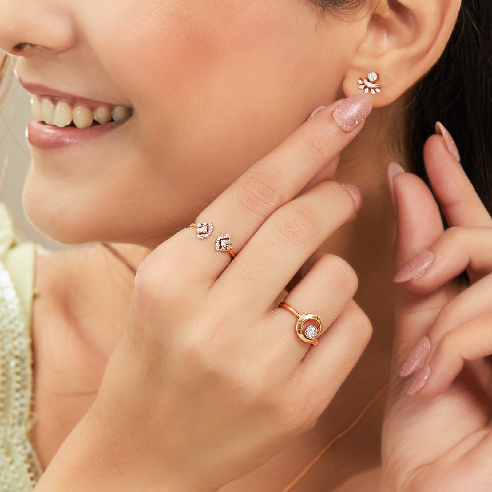 Regal Whirl Diamond Ring