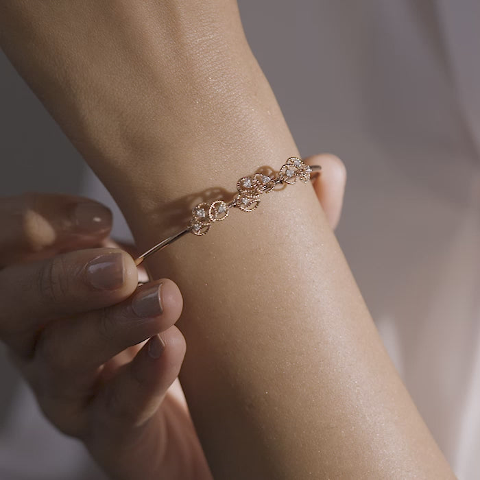 Aurora Bliss Diamond Tube Bracelet