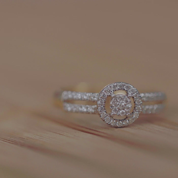 Celestial Halo Diamond Band