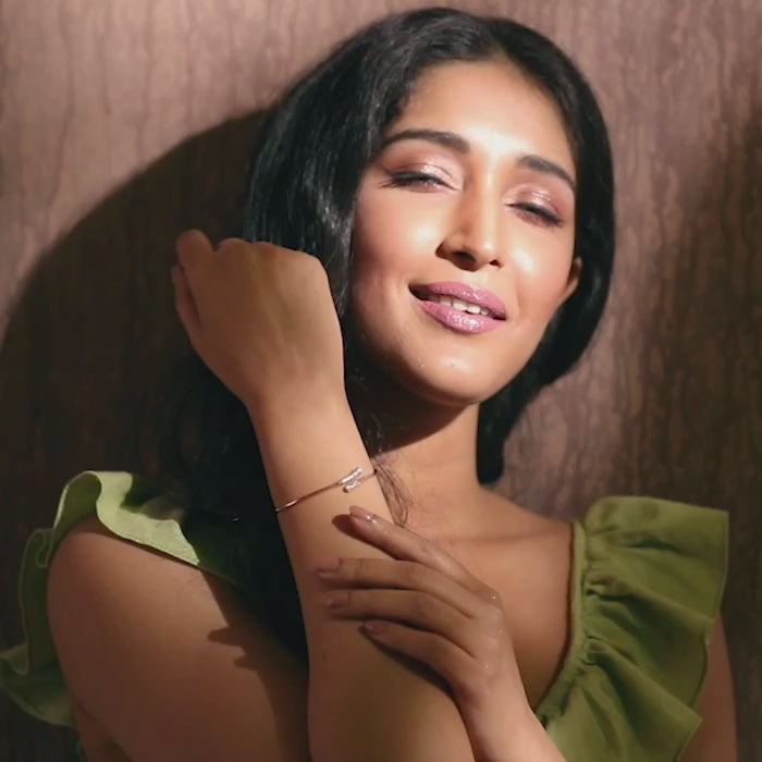 Serena Braid Cluster Diamond Bracelet